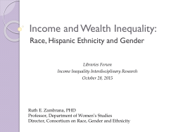 Income and Wealth Inequality