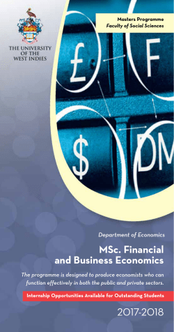 MSc. Financial and Business Economics 2017