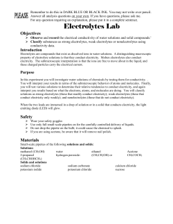Electrolytes