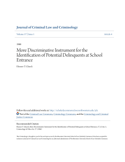 More Discriminative Instrument for the Identification of Potential