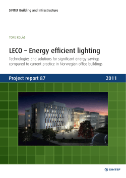 LECO &ndash; Energy efficient lighting