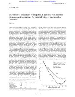 The absence of diabetic retinopathy in patients with retinitis