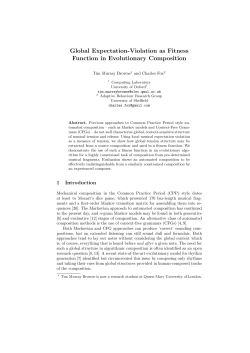 Global Expectation-Violation as Fitness Function in Evolutionary