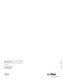 COBas, COBas C, COBas E and LIFE NEEDs aNsWERs are