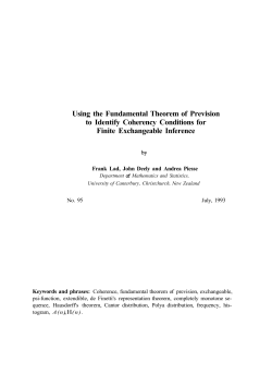 Using the Fundamental Theorem of Prevision to Identify Coherency