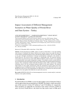 Impact Assessment of Different Management Scenarios on Water
