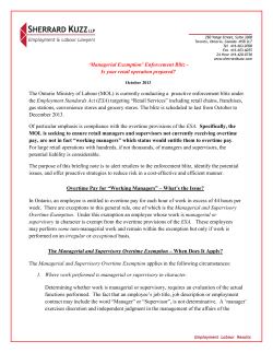 Managerial Exemption