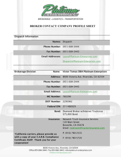 Carrier Packet - Platinum Enterprises