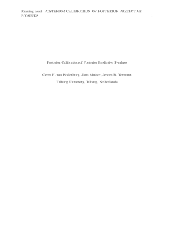 POSTERIOR CALIBRATION OF POSTERIOR PREDICTIVE P