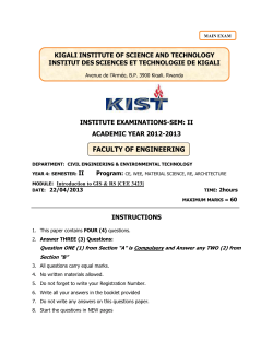 Main Y4 SemII Introd.. - UR - College of Science and Technology