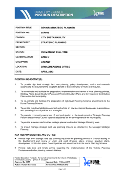 Position Description Template