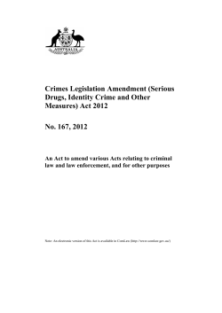C2012A00167 C2012A00167 - Federal Register of Legislation