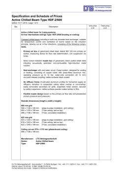 doc 99 KB Specification Active Chilled Beam HDF 2/600 english