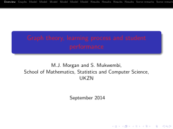 Graph theory, learning process and student performance