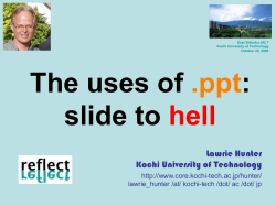 The uses of : slide to hell