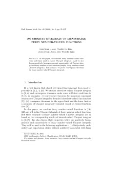 ON CHOQUET INTEGRALS OF MEASURABLE FUZZY NUMBER
