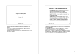 Sequence Diagram Component