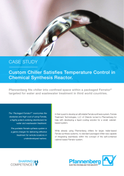 Case sTudy Custom Chiller Satisfies Temperature