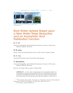 Root-Water-Uptake Based upon a New Water Stress Reduction and