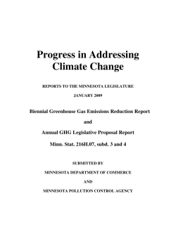 Progress in Addressing Climate Change