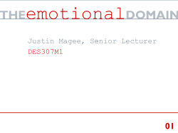 20071009-DES307-Emotional Domain.pps