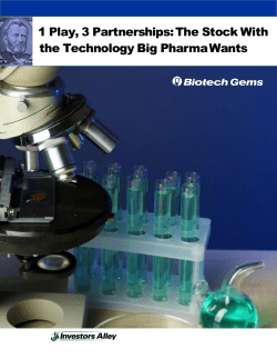 1 Play, 3 Partnerships: The Stock With the Technology Big Pharma