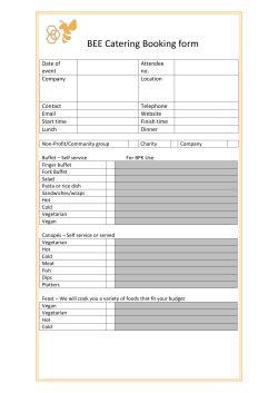 the booking form
