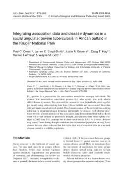 Integrating association data and disease dynamics in a social