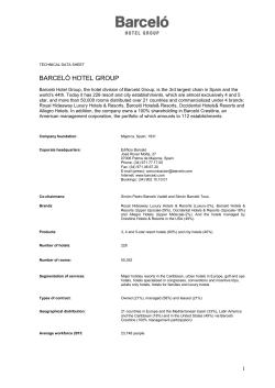 Barcel&oacute; Hotel Group
