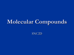 Molecular Compounds