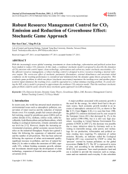 Robust Resource Management Control for CO2 Emission and