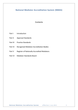 NMAS - Mediator Standards Board