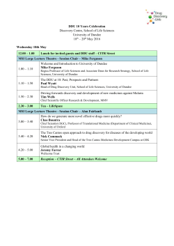 Discovery Centre, School of Life Sciences