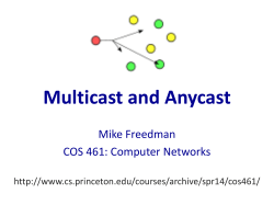 multicast - Cs.princeton.edu
