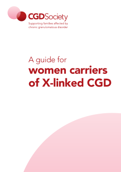 women carriers of X-linked CGD