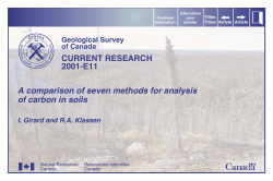 A comparison of seven methods for analysis of carbon in soils