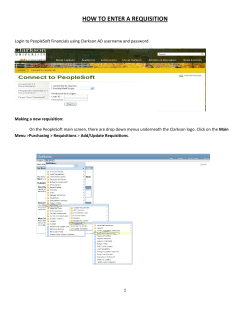 how to enter a requisition
