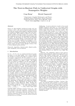 The Next-to-Shortest Path in Undirected Graphs with Nonnegative