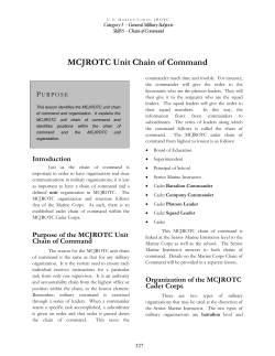 5.6.2 MCJROTC Unit Chain of Command