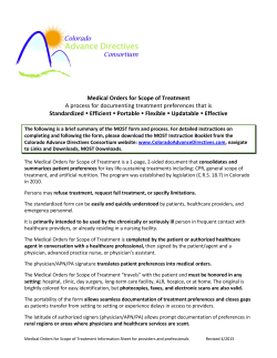 MOST Talking Points for Healthcare Providers