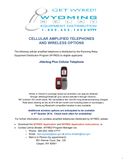 Cellular Amplified Telephones and Wireless Options