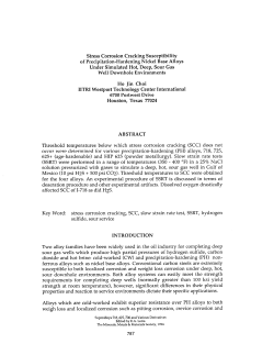 Stress Corrosion Cracking Susceptibility of Precipitation
