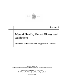 Mental Health, Mental Illness and Addiction