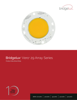 Bridgelux&reg; Vero&reg; 29 Array Series