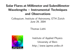 Solar Flares at Millimeter and Submillimeter Wavelengths