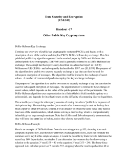 Data Security and Encryption (CSE348) Handout