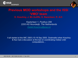 MOD history - Cosmos