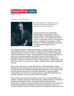 John Maynard Keynes