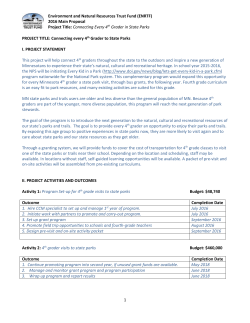 Environment and Natural Resources Trust Fund (ENRTF) 2016 Main