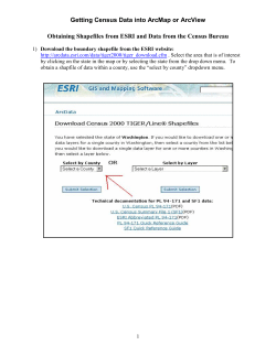 Getting Census Data into ArcMap or ArcView Obtaining